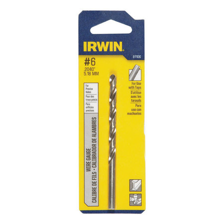 Irwin Bit Drill #6Wire Ga Cd 81106